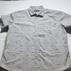 Molokai Men's Gray Patterned Shirt Size XXL